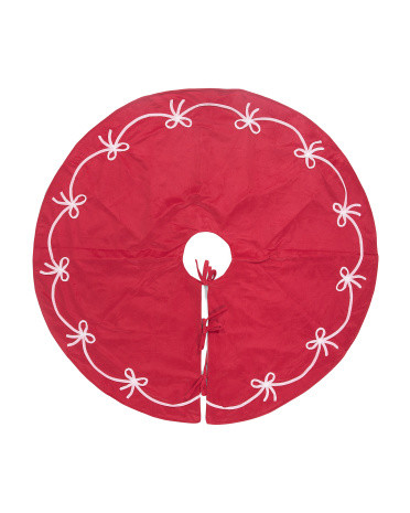 48in Bow Border Tree Skirt | TJ Maxx
