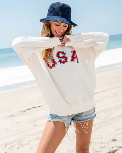 Ivory USA Crew Neck Sweatshirt | Pre Order | Magnolia Boutique