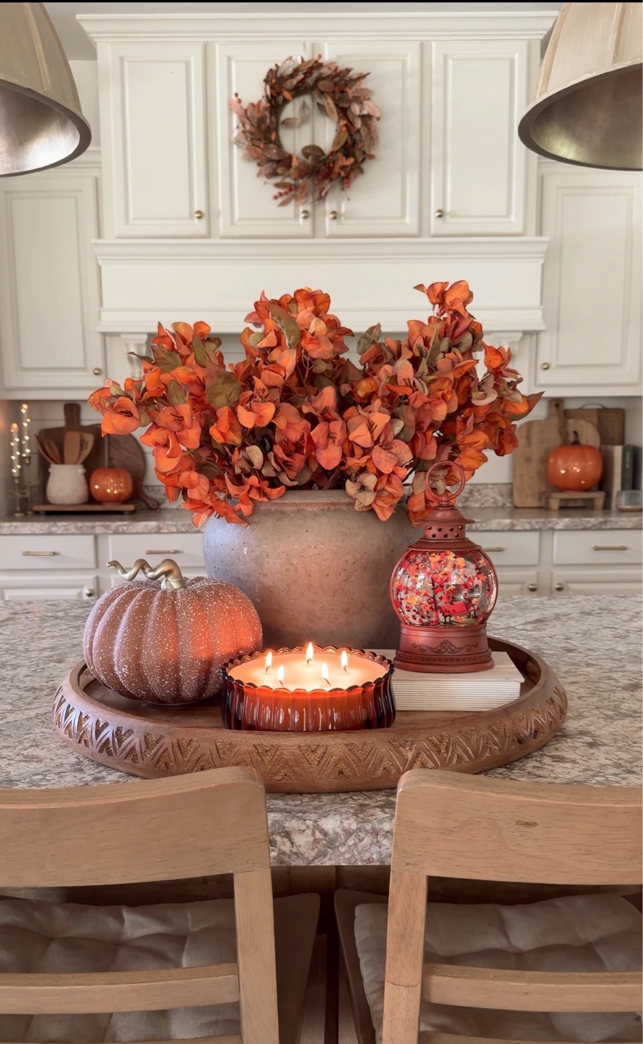 Cozy & warm fall centerpiece!🍂