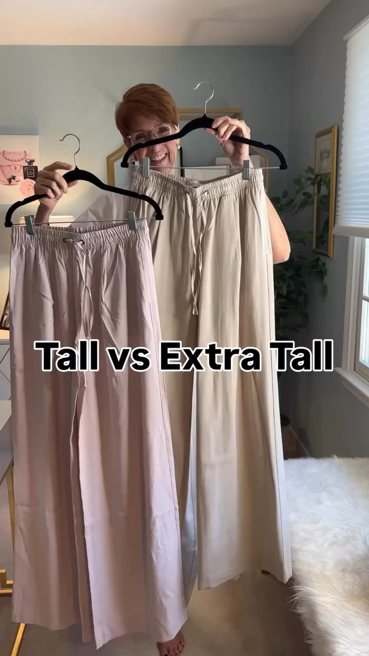 Tall women — let’s talk pants.

Want the links? Like, Follow & Comment TALL and I’ll send links right to your DM.

If you’re 5’9” or taller, you already know the struggle:�Most “full-length” pants end up looking cropped.

These relaxed pull-on pants are designed specifically for tall frames and come in two tall inseam lengths and five colors, which makes a huge difference when you have long legs and a longer rise.

In this try-on I’m showing how they look from every angle — because seeing them on a real body tells you far more than a product photo ever could.

Why these work for tall women:
• True tall proportions�• Comfortable pull-on waistband�• Relaxed leg that drapes well on longer legs�• Easy everyday pants for errands, travel, or casual outfits

Save this if you struggle to find pants long enough.�Share it with a tall friend.�And if timeless outfits and tall-friendly style are your thing, you’re in the right place.
You didn’t land here by accident. Hit follow and stay awhile — great style has no age (or height) limit.

🛍️ Exact pair is linked in my ShopMy storefront.

#TallWomenStyle�#AmericanTall�#CasualStyleOver40�#TallWomenFashion

#LTKootd #LTKOver40 #LTKTall