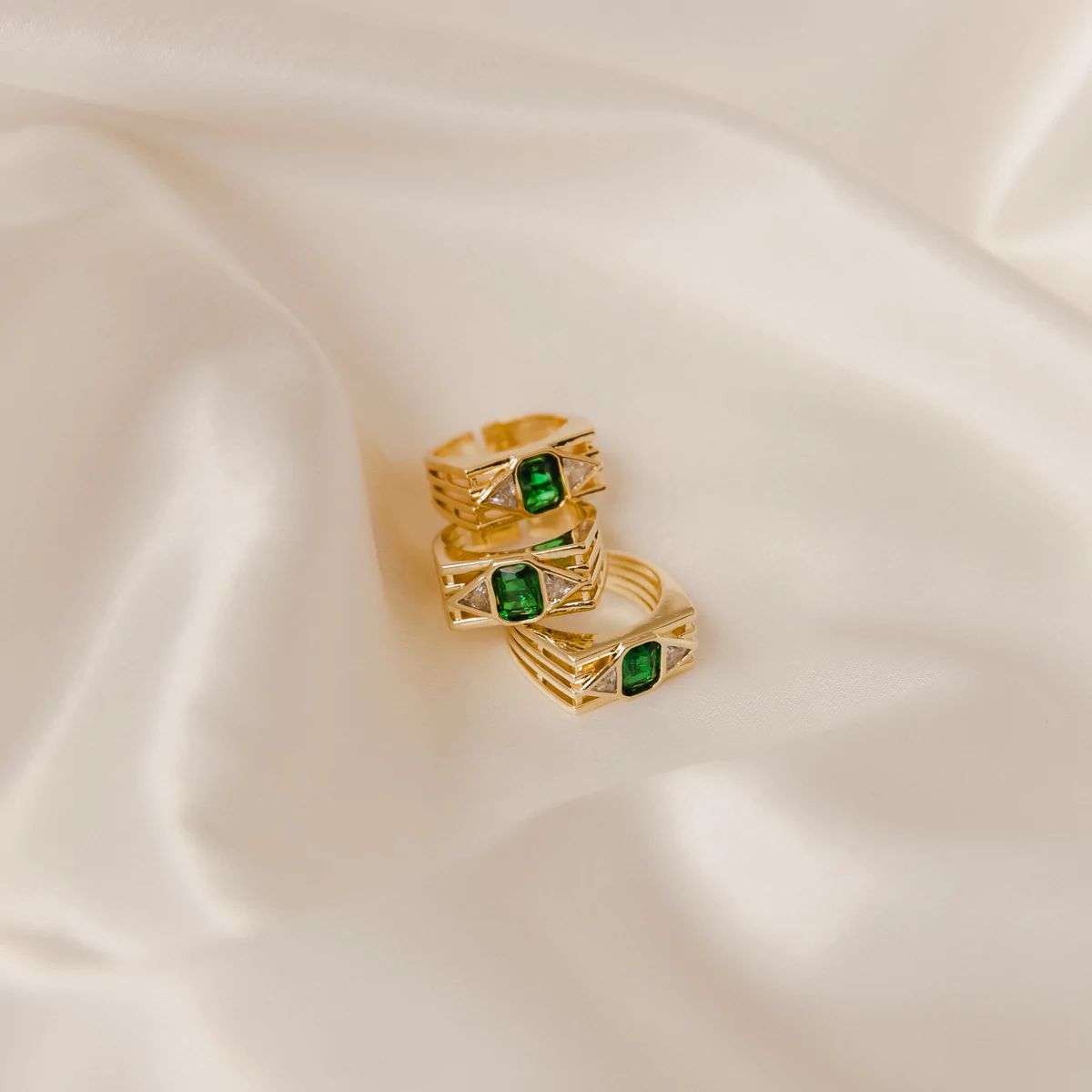 Art Deco Emerald Ring | Erin Fader Jewelry Design