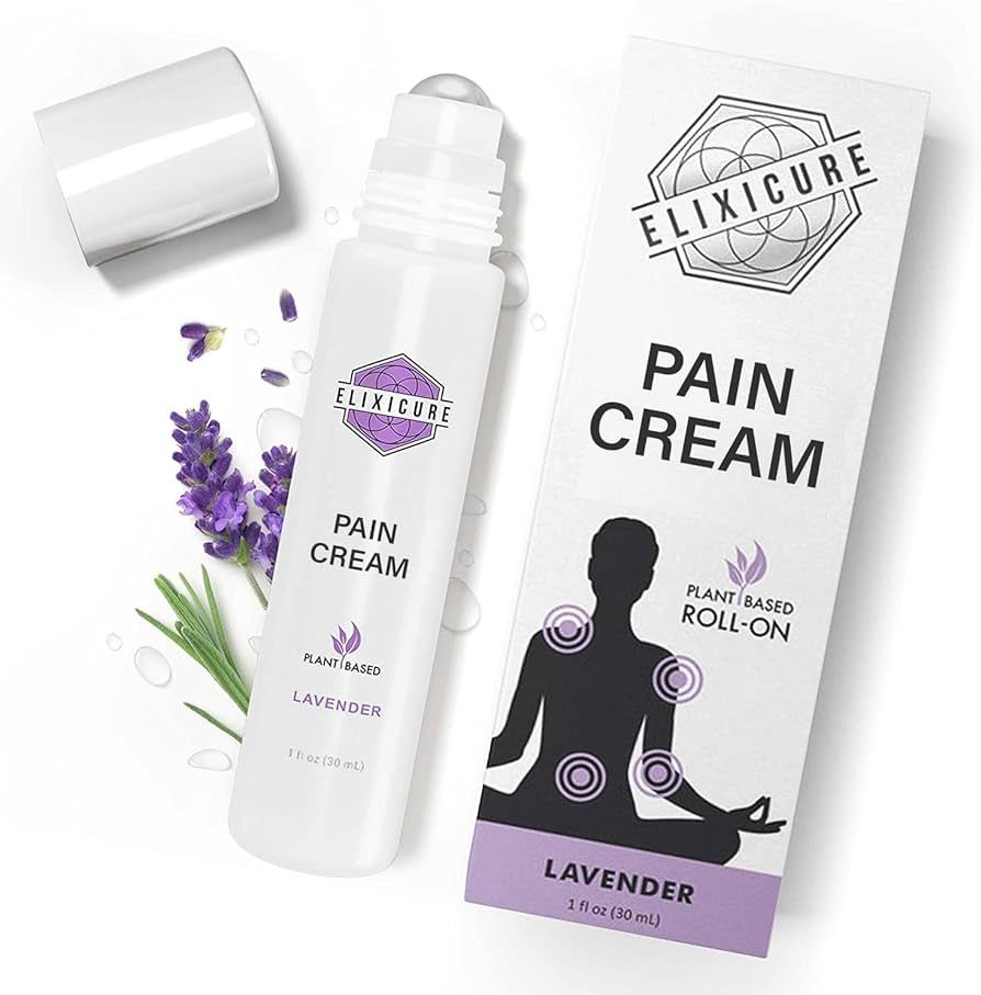 Elixicure Lavender Natural Pain Cream Roll-On | Amazon (US)