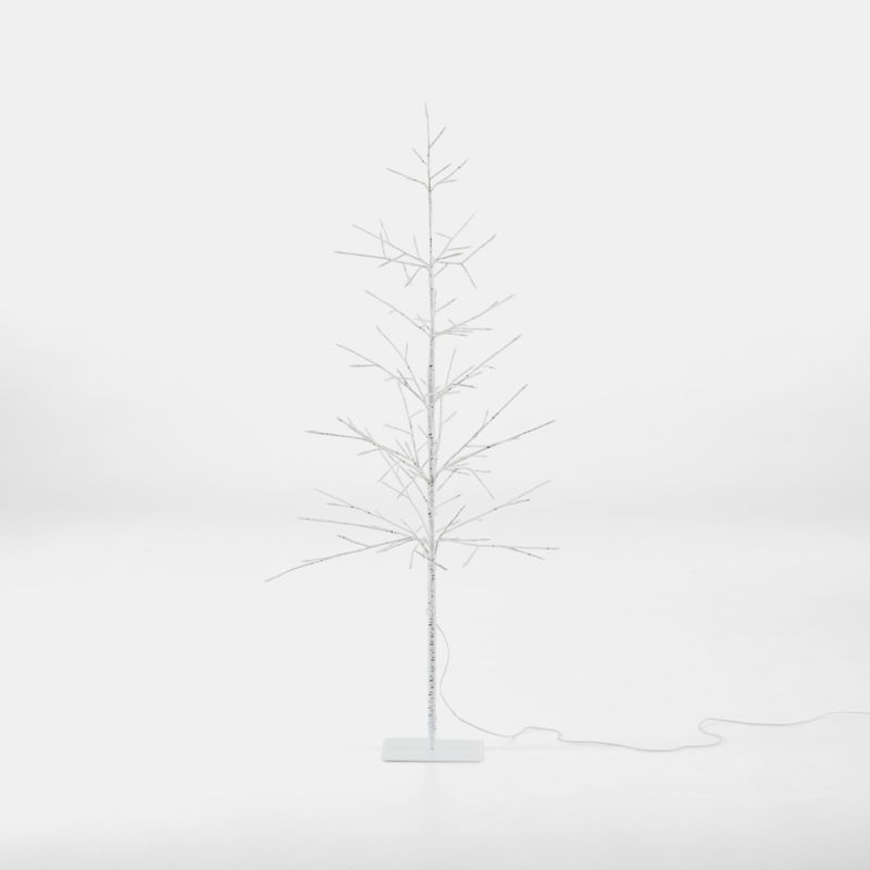 LED 5' Birch Tree Gorgeous Faux Crate & Barrel Home Decor Finds Crate & Barrel Favorites | Crate & Barrel