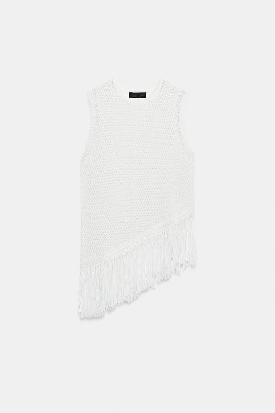 ZW COLLECTION LINEN DRAWSTRING TOP | Zara US