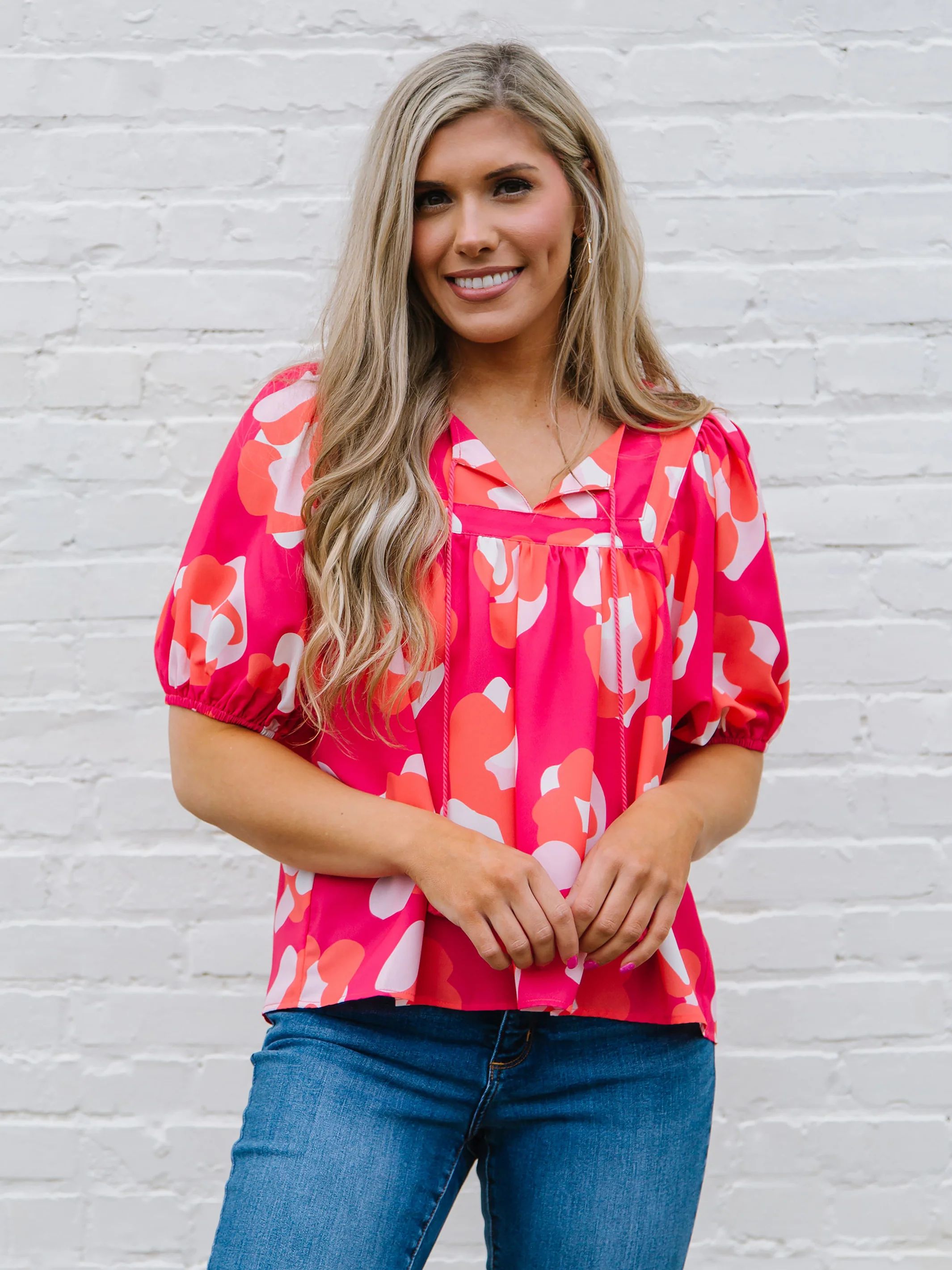 Penny Top | Spot On Pink | Michelle McDowell