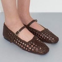 Miista Women's Yeida Polished Leather Ballet Flats - UK 5 | Coggles (Global)