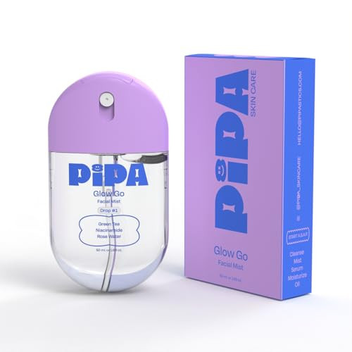 Pipa Skincare Glow Go Facial Mist 30 ml | Organic Rose Water Toner Spray | Alcohol-Free Balancing & Hydrating Face Mist for Kids & Tweens Ages 8 to 13 | Soothes & Refreshes Skin Daily | Amazon (US)
