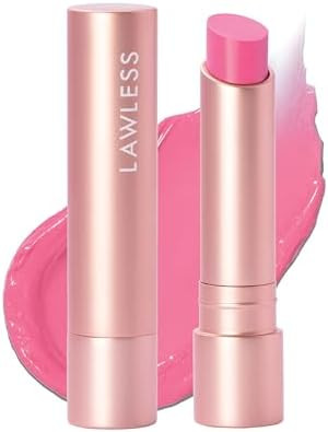 "LAWLESS Forget the Filler Lip Plumping Line-Smoothing Tinted Balm, Baby Doll, Pink, 0.09 Ounce" | Amazon (US)