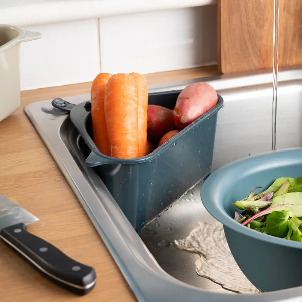 Handy Kitchen Pack of 2 Side Sink Kitchen Strainer | Dunelm (migrated)