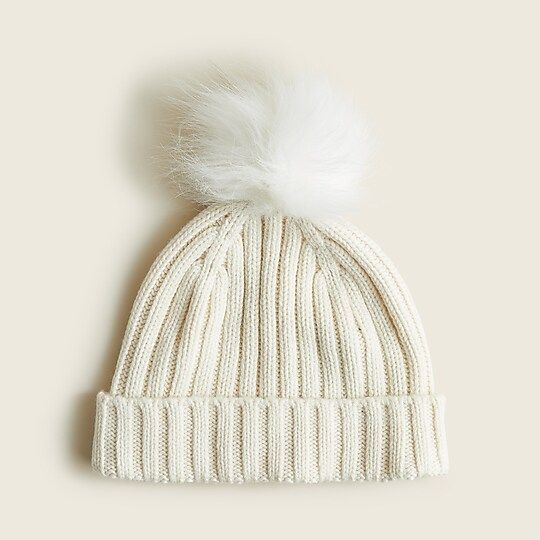 Ribbed pom-pom beanie | J.Crew US