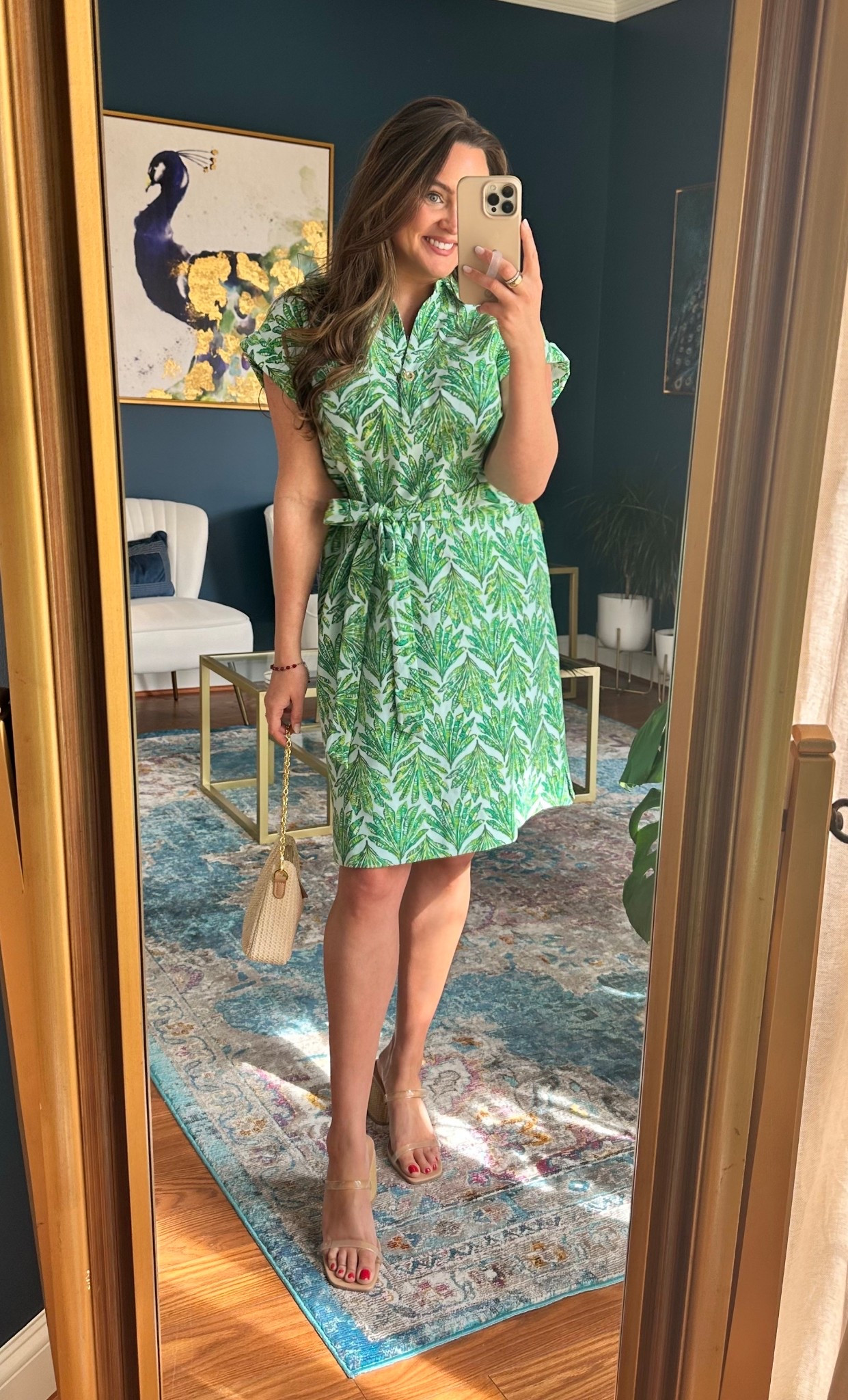 the style and print of this dress is 10/10! I do recommend sizing 1 size down 💚

#LTKSeasonal #LTKootd