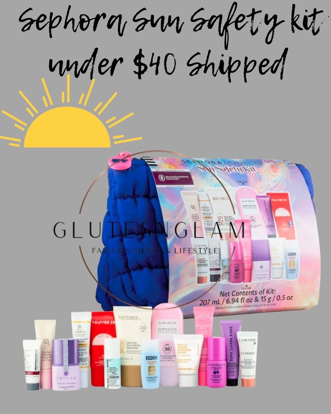 Fun in the sun time!! The Sephora sun safety kit is out and under $49 free shipping! Great time to try some new products or grab for an upcoming vacation! Summer vacations, travel must have, sunscreen, travel size. Sephora 

#LTKSaleAlert #LTKBeauty #LTKMothersDay