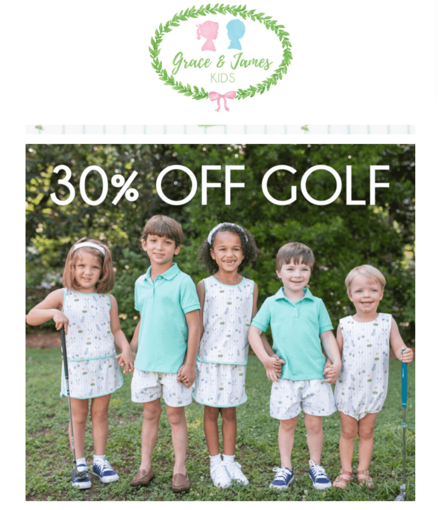 Grace & James Kids is having a HUGE sale on their golf collection just in time for The Masters & peak golf season! ⛳️🙌🏻😍 Use code: MASTERS30 for 30% off this golf print this weekend only!

#LTKkids #LTKbaby #LTKsalealert