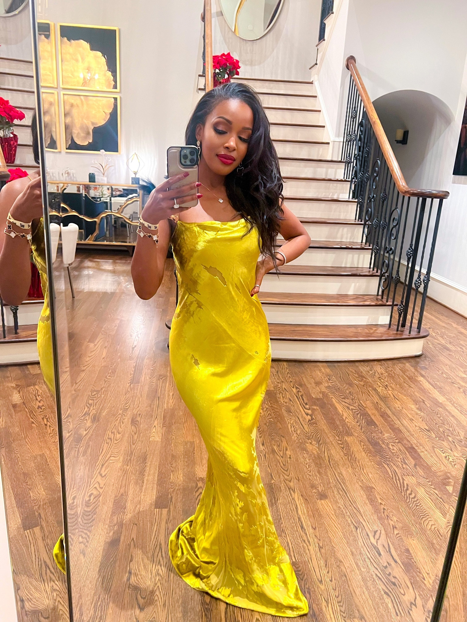 Gorgeous Holiday Party Dress! New Years Dress and event gown!! 

Velvet gown with cut outs.

It’s a stunning mix of green and canary yellow! 

#LTKparties #LTKHoliday #LTKtravel