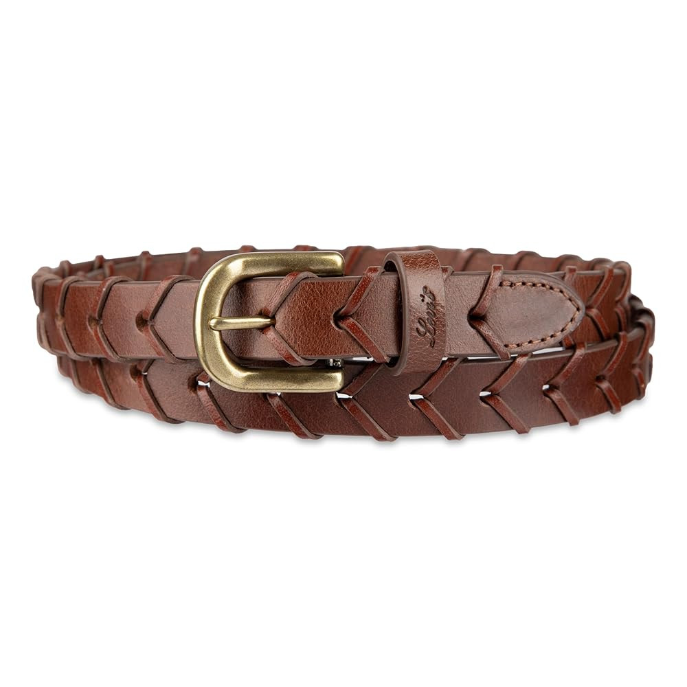 Levi's Women's Fully Adjustable Skinny Braided Leather Casual Belt | Amazon (US)