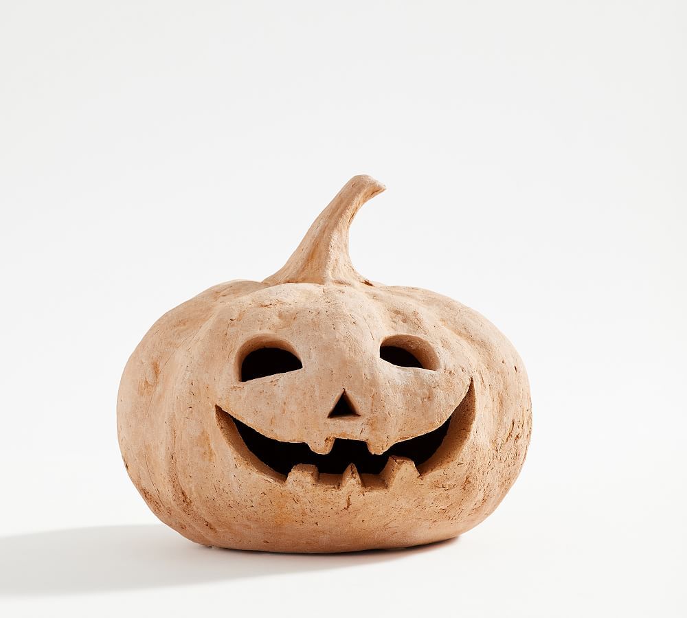 Handmade Terracotta Jack O' Lantern | Pottery Barn (US)