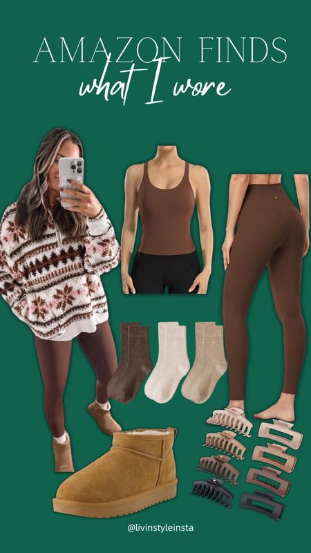 Cozy leggings and boots outfit! My cozy pullover is from Aerie and 46% off the rest of my outfit is Amazon! 



#LTKfindsunder50 #LTKsalealert #LTKSeasonal