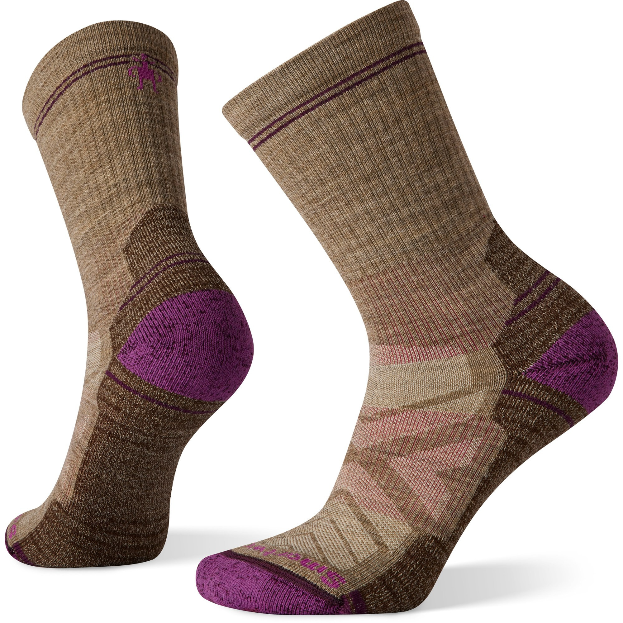 Smartwool Women's Hike Light Cushion Crew Socks  Brown L | REI