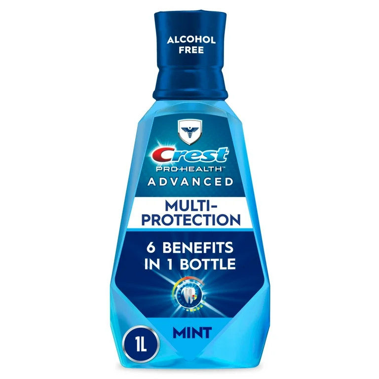Crest Pro-Health Advanced Multi-Protection Fluoride Mouthwash, Alcohol-Free Oral Rinse, Fresh Min... | Walmart (US)