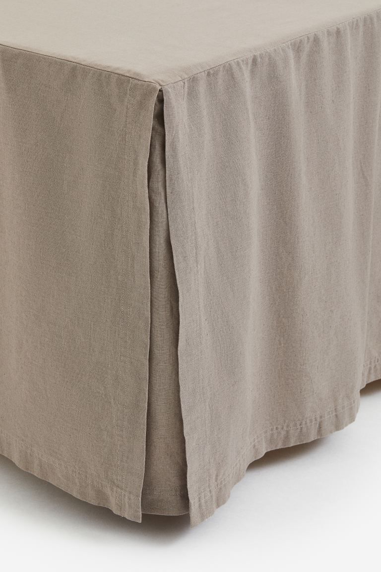 Linen-blend Bedskirt | H&M (US + CA)