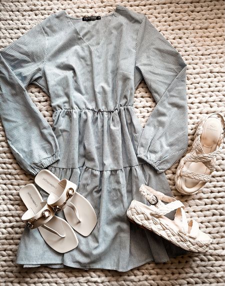 Amazon dress 
Amazon finds 
Amazon fashion 
White sandals 
Sandal 
Sandals 
#ktkshoecrush
#ltku
#ltkfinds


#LTKunder50 #LTKSeasonal #LTKstyletip