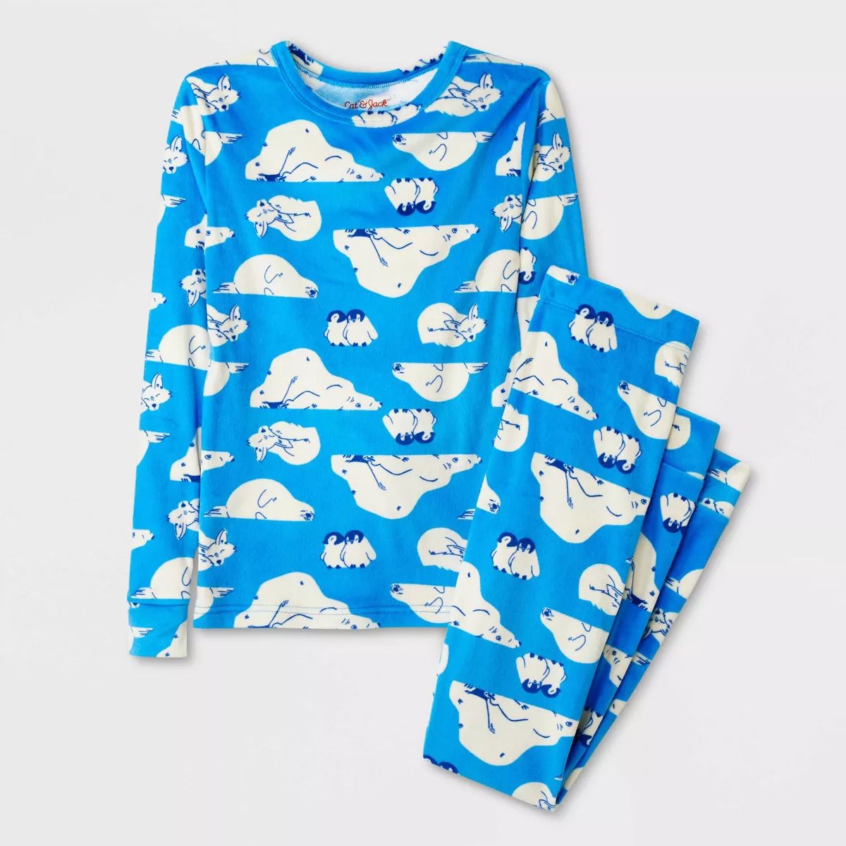 Kids' 2pc Long Sleeve Snuggly Soft Pajama Set - Cat & Jack™ | Target