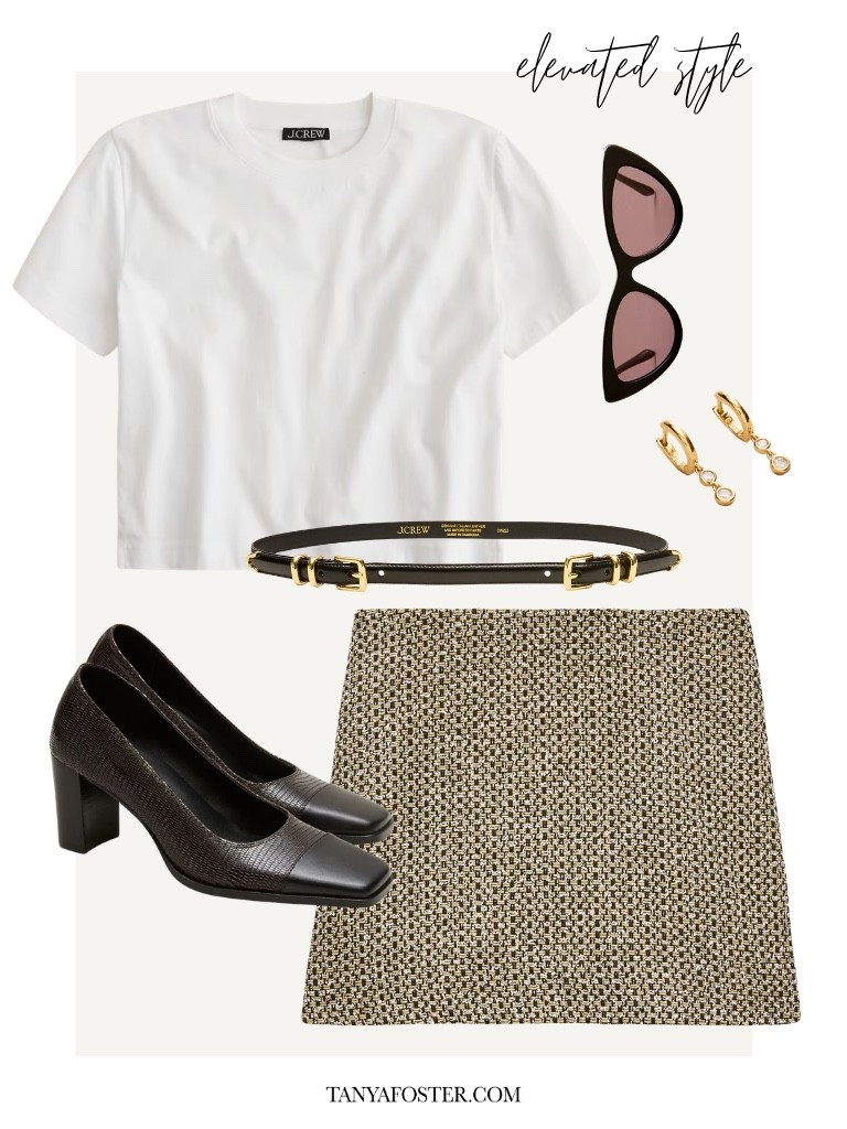 This mini skirt is perfect for mixing and matching this fall!
