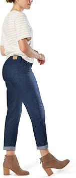 Women's Mid Rise Slim Boyfriend Jeans (Standard and Plus) | Amazon (US)