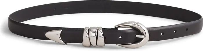 Chunky Metal Leather Belt | Nordstrom