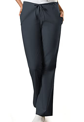 CHEROKEE womens Flare Leg Drawstring Scrub Pant,Pewter,3X-Large | Amazon (US)