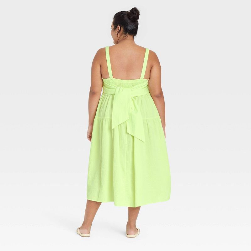 Women's Plus Size Sleeveless Tie-Back Tiered Dress - Ava & Viv™ | Target