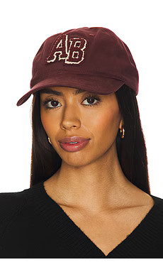 ANINE BING Jeremy Baseball Cap Letterman in Dark Burgundy from Revolve.com | Revolve Clothing (Global)