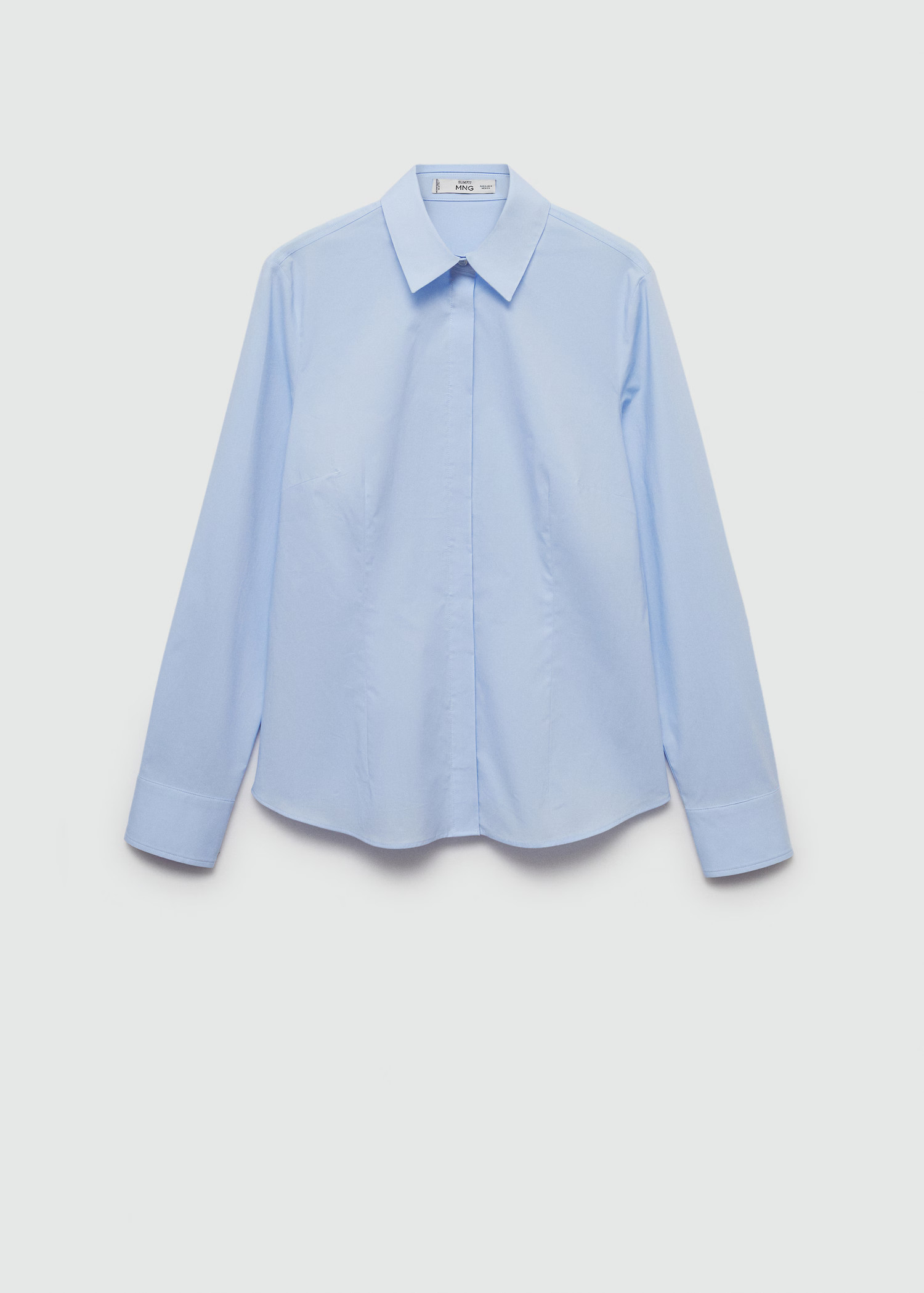 Fitted cotton shirt | MANGO (UK)