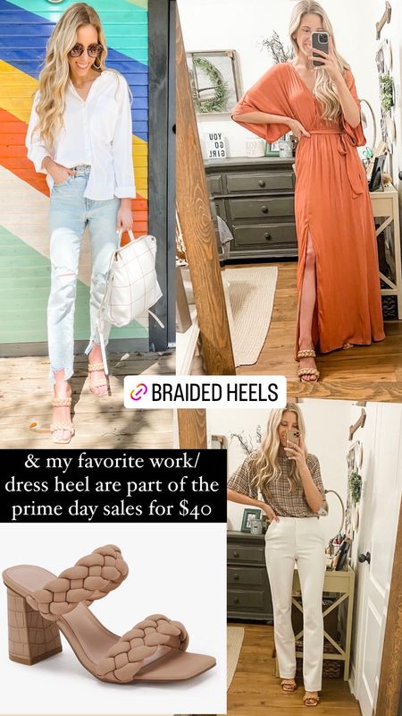 Braided heels - included in Prime Day on sale for $40 - my favorite work/dress heels! Fits true to size 

#LTKshoecrush #LTKunder50 #LTKsalealert