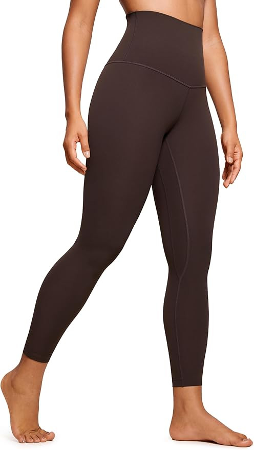CRZ YOGA Super High Waisted Butterluxe Workout Leggings 25'' - Over Belly Buttery Soft Full Lengt... | Amazon (US)