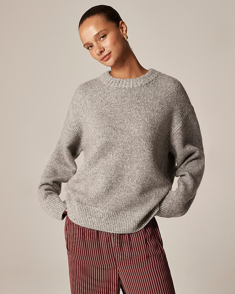 Relaxed crewneck pullover | J. Crew US
