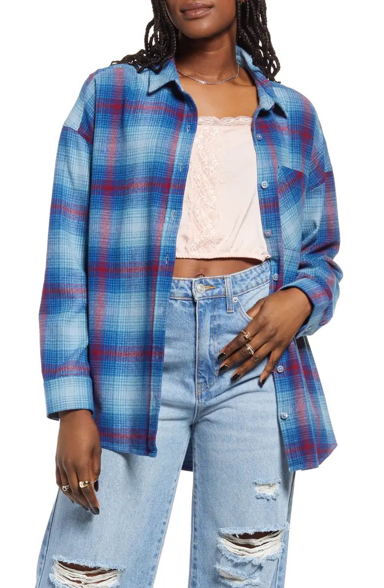 BP. Boyfriend Plaid Button-Up Shirt | Nordstrom | Nordstrom