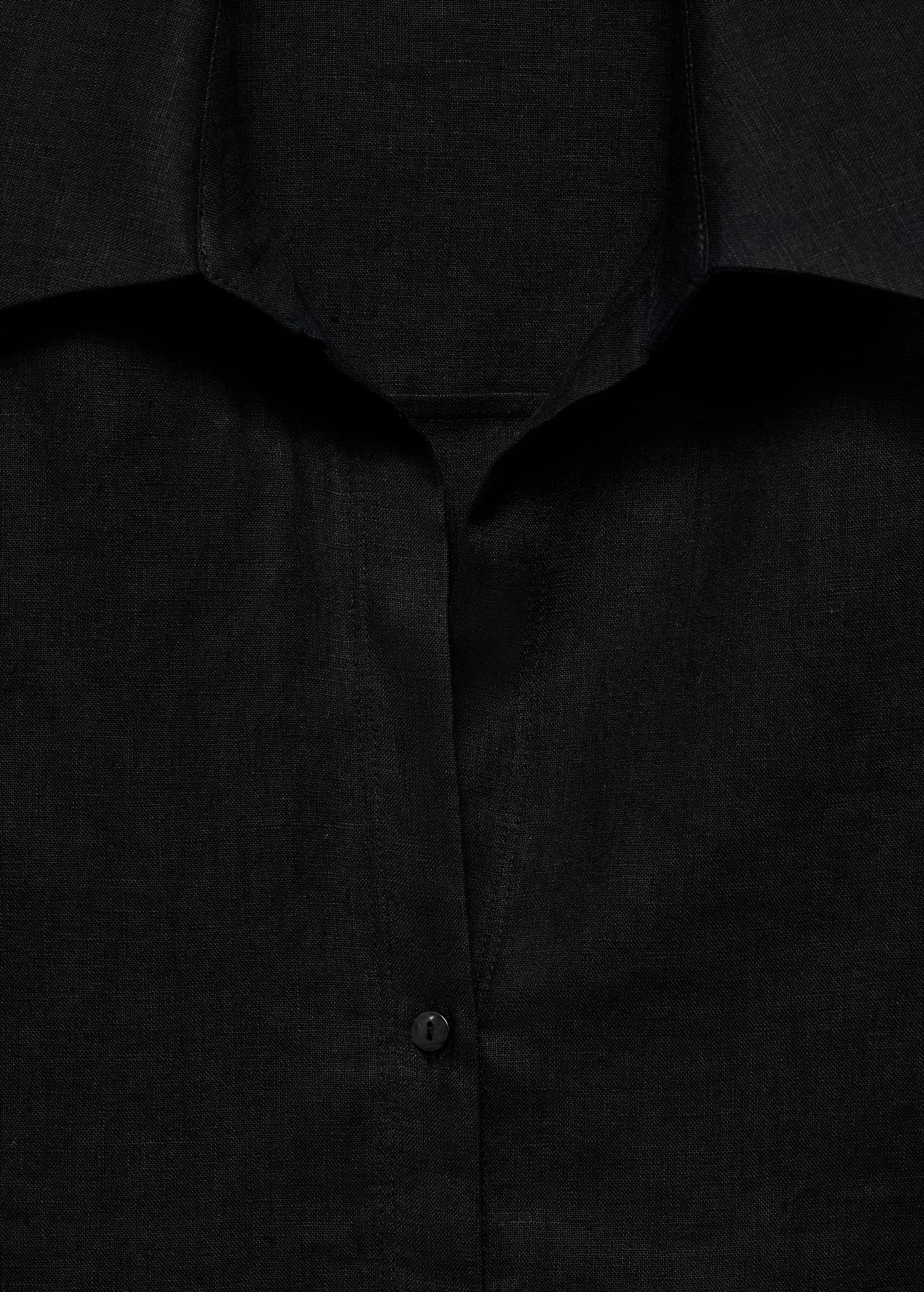 100% linen long sleeve shirt | MANGO (US)