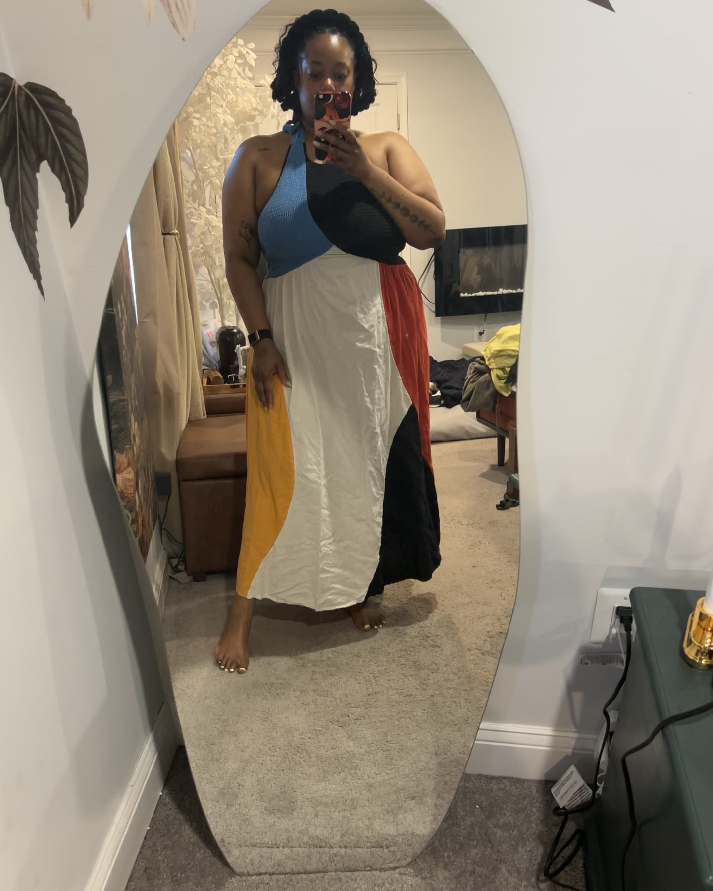 A little art, a little drama, a lot of personality 🎨 I’m always drawn to pieces that feel like wearable art, and this colorblock dress is exactly that. Perfect for when you want your outfit to speak before you do.

#LTKOver40 #LTKootd #LTKSeasonal