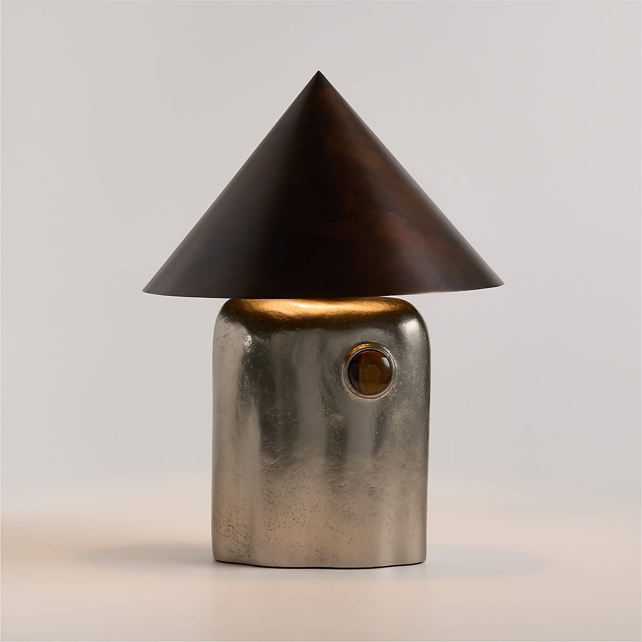 Bowery Silver Table Lamp by Laura Harrier and Tiffany Howell | Crate & Barrel | Crate & Barrel