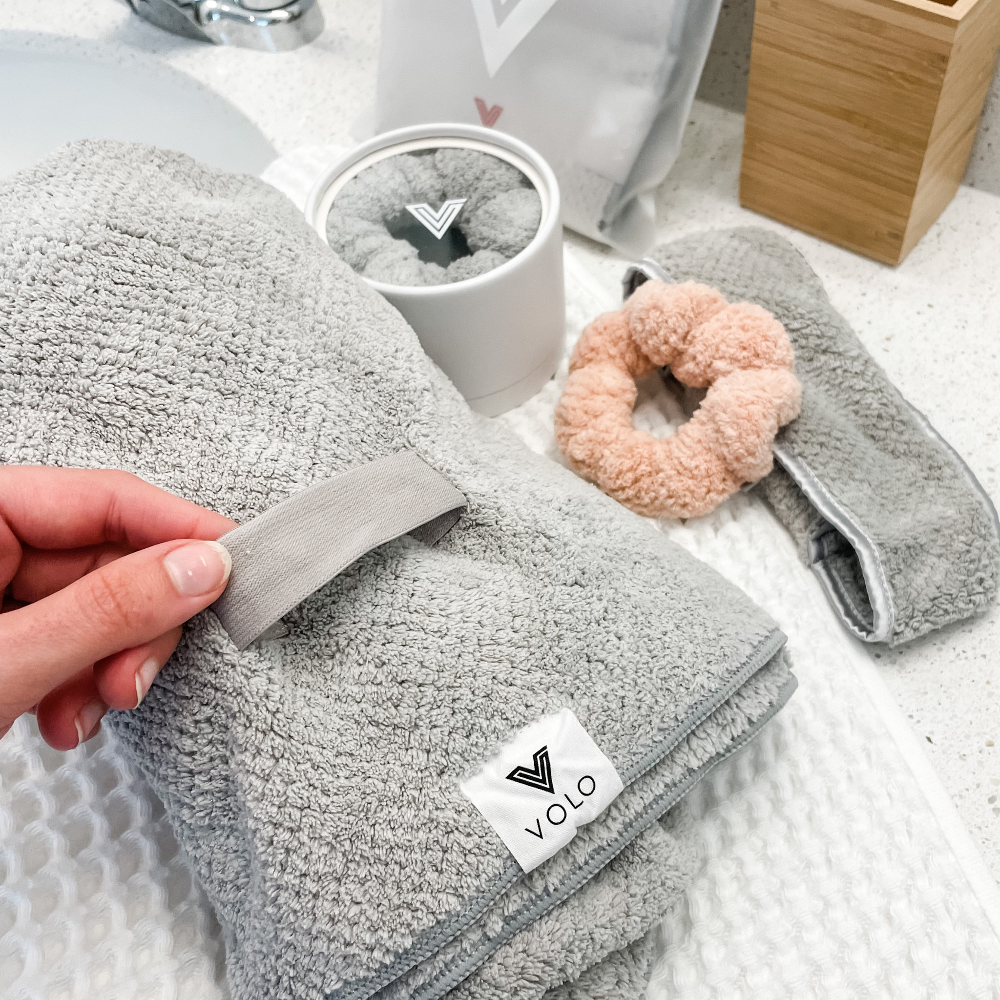 New Target find! VOLO beauty hair towel that decreased dry time by 50% (soo soft + absorbent). Plus scrunchies + spa headband + towels. By far the softest towels I own — love these for a spa vibe at home! ❤️

#LTKunder100 #LTKGiftGuide