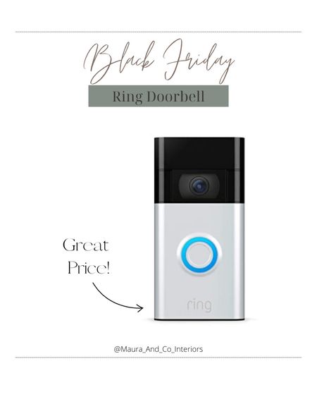 Ring doorbell! Under $55! Perfect gift for anyone wanting a little more security 🫶🏻 we love ours! 

#LTKhome #LTKCyberWeek #LTKfindsunder100