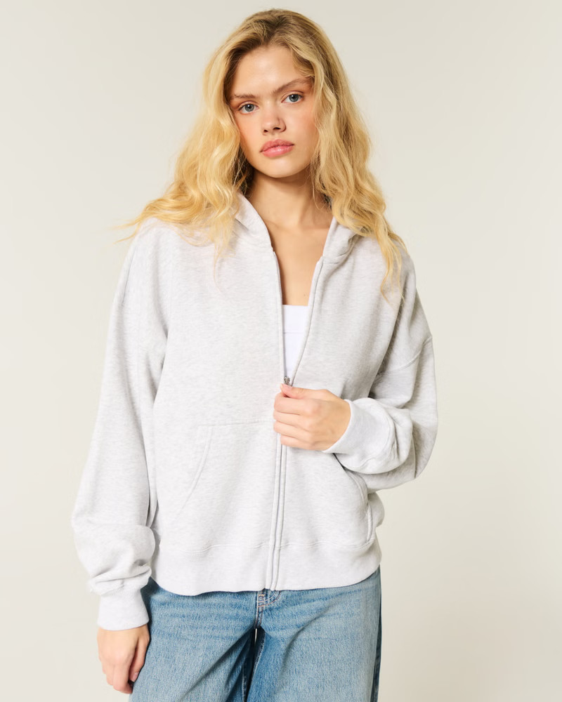 Oversized Zip-Up Hoodie | Hollister (US)