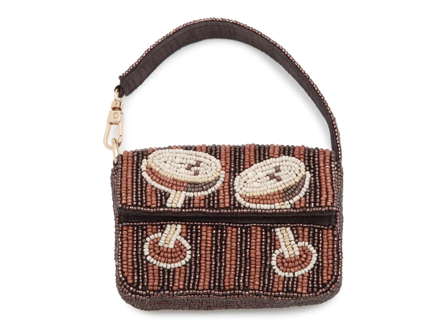 Kelly & Katie Beaded Martini Pouch Bag Charm | Women's | Espresso | Size One Size | Small Accessories | Charm | DSW