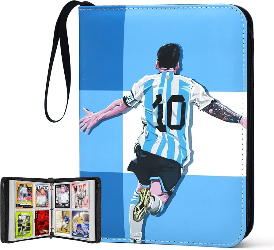 400 Pockets Soccer Card Binder for Fifa Soccer Cards 2025 2026,Portable Waterproof Storage Bag wi... | Amazon (US)