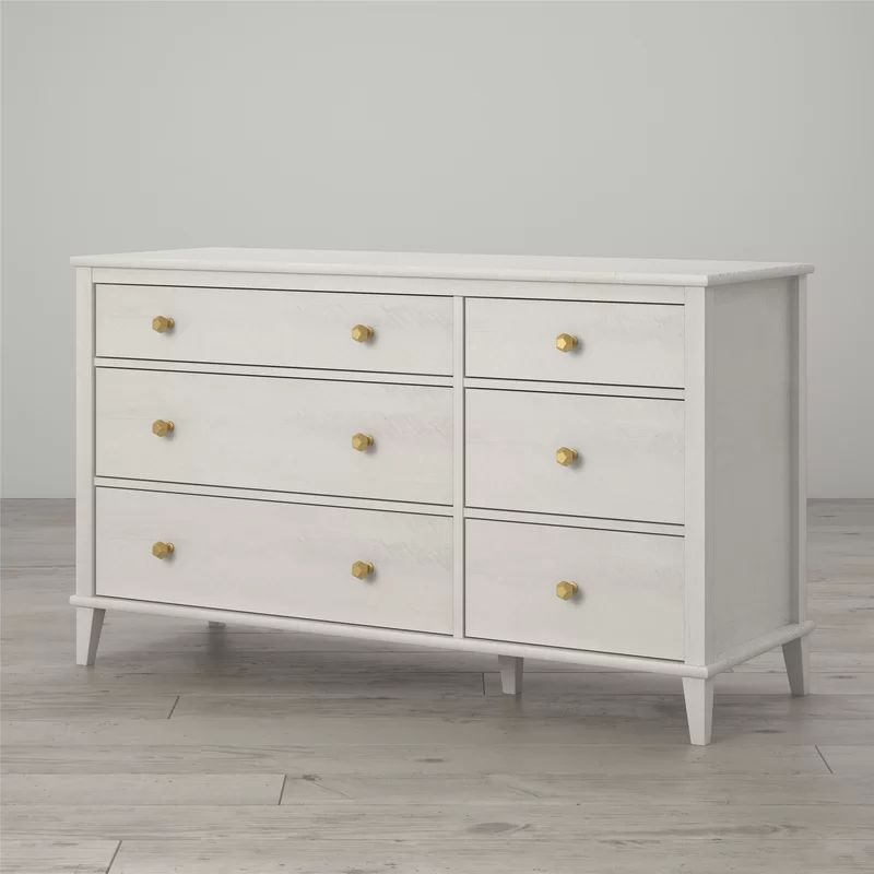 Ivory Oak Monarch Hill Poppy 6 Drawer Double Dresser (Part number: 6828341COM) | Wayfair North America