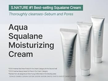 AQUA SQUALANE MOISTURIZING CREAM | Face Moisturizer for Dry and Sensitive Skin, Long-lasting Hydr... | Amazon (US)
