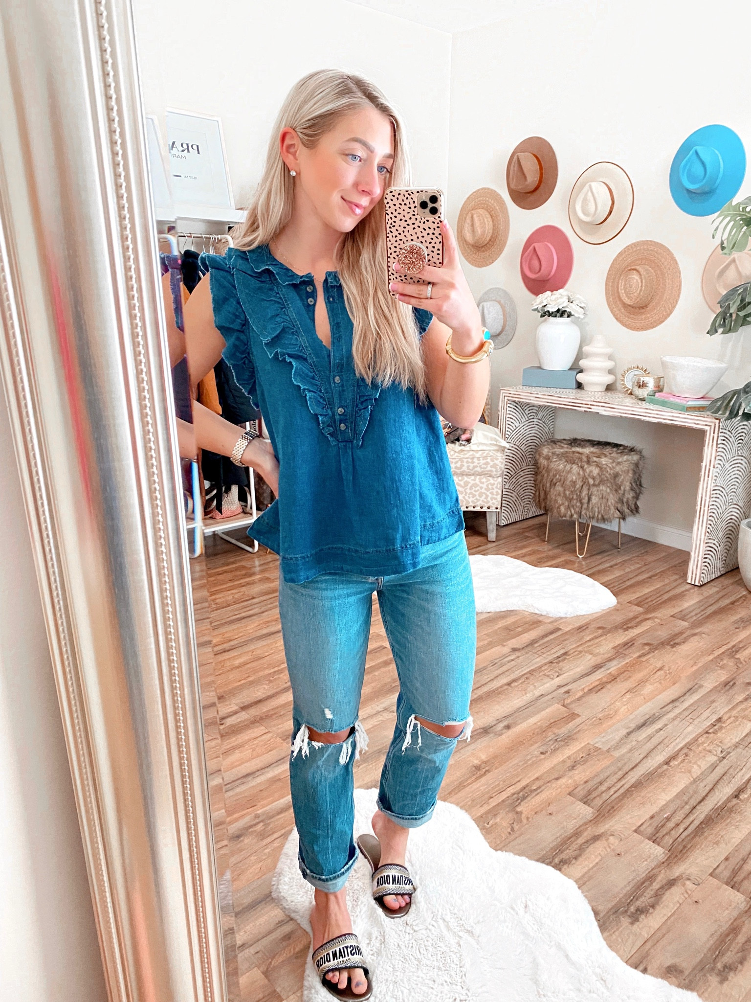 Anthropologie 20% off $150+: ANTHRO20LTK
--runs big, wearing small, could do XS!

anthropologie, LTK sale, denim tops, under $100, spring fashion 

#LTKunder100 #LTKstyletip #LTKsalealert