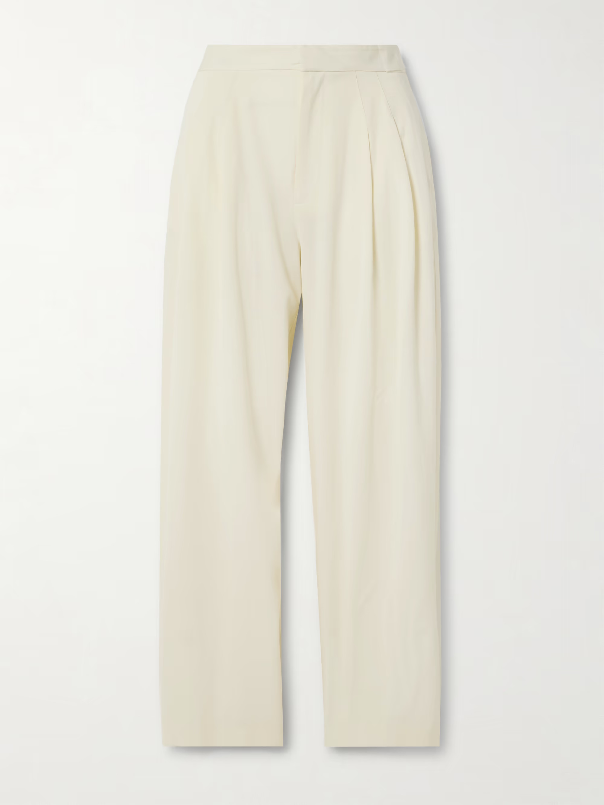Pleated wool-blend wide-leg pants | NET-A-PORTER (UK & EU)