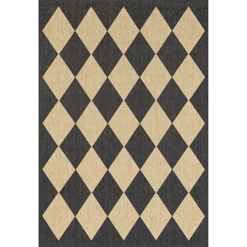 Sabina Diamond Trellis Indoor/Outdoor Area Rug | Wayfair North America
